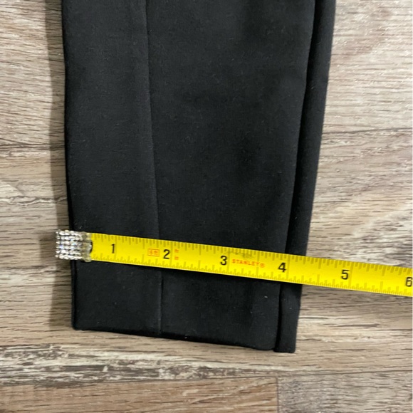 Zara Pants Womens X-Small Black Pleated Front Zip Spandex Dress Casual Pants - Picture 6 of 8